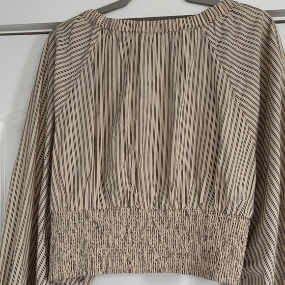 Free People Beige Striped Crop Top - Picture 7 of 10
